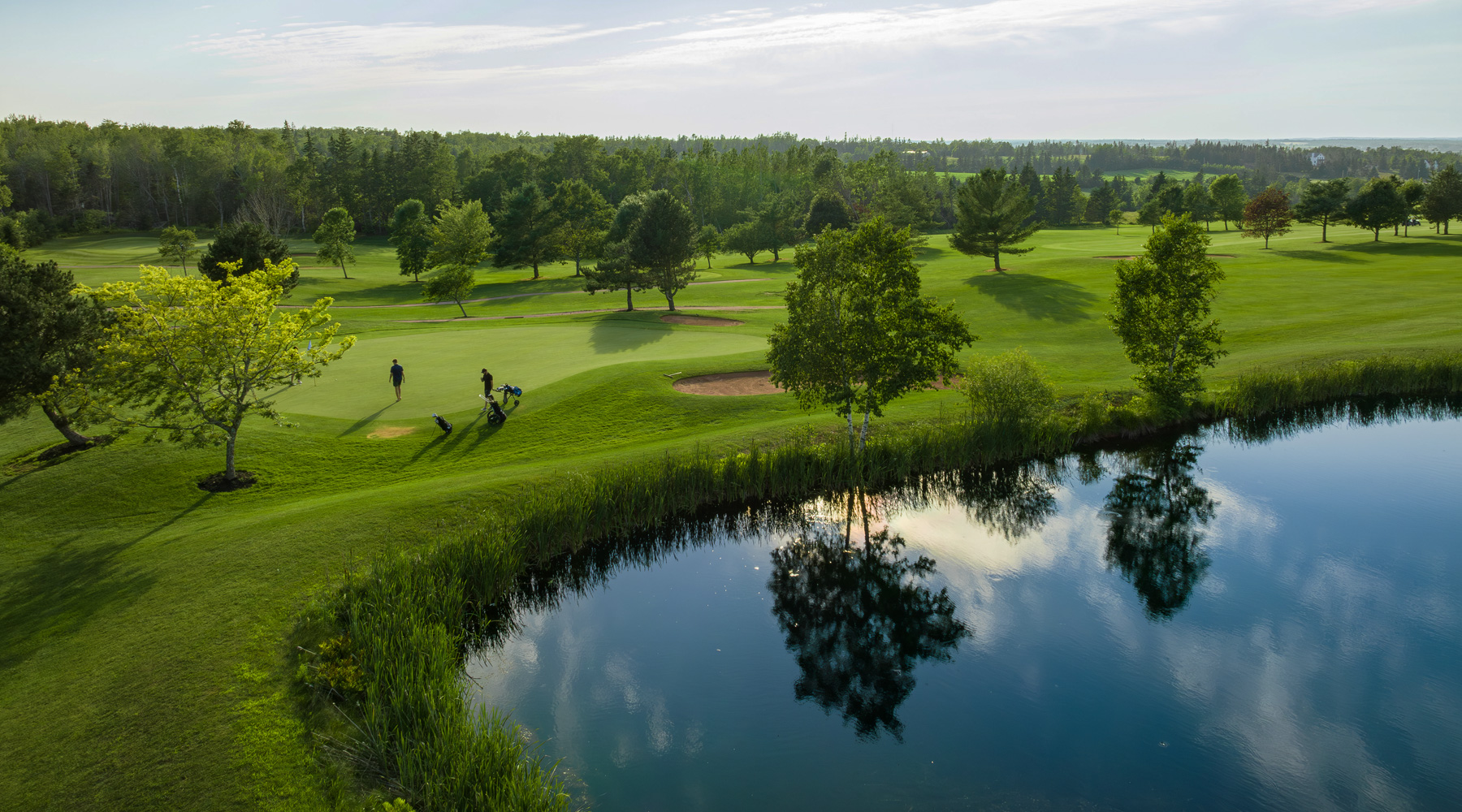 A sunny day on Countryview Golf Club which is one of the best golf courses on PEI